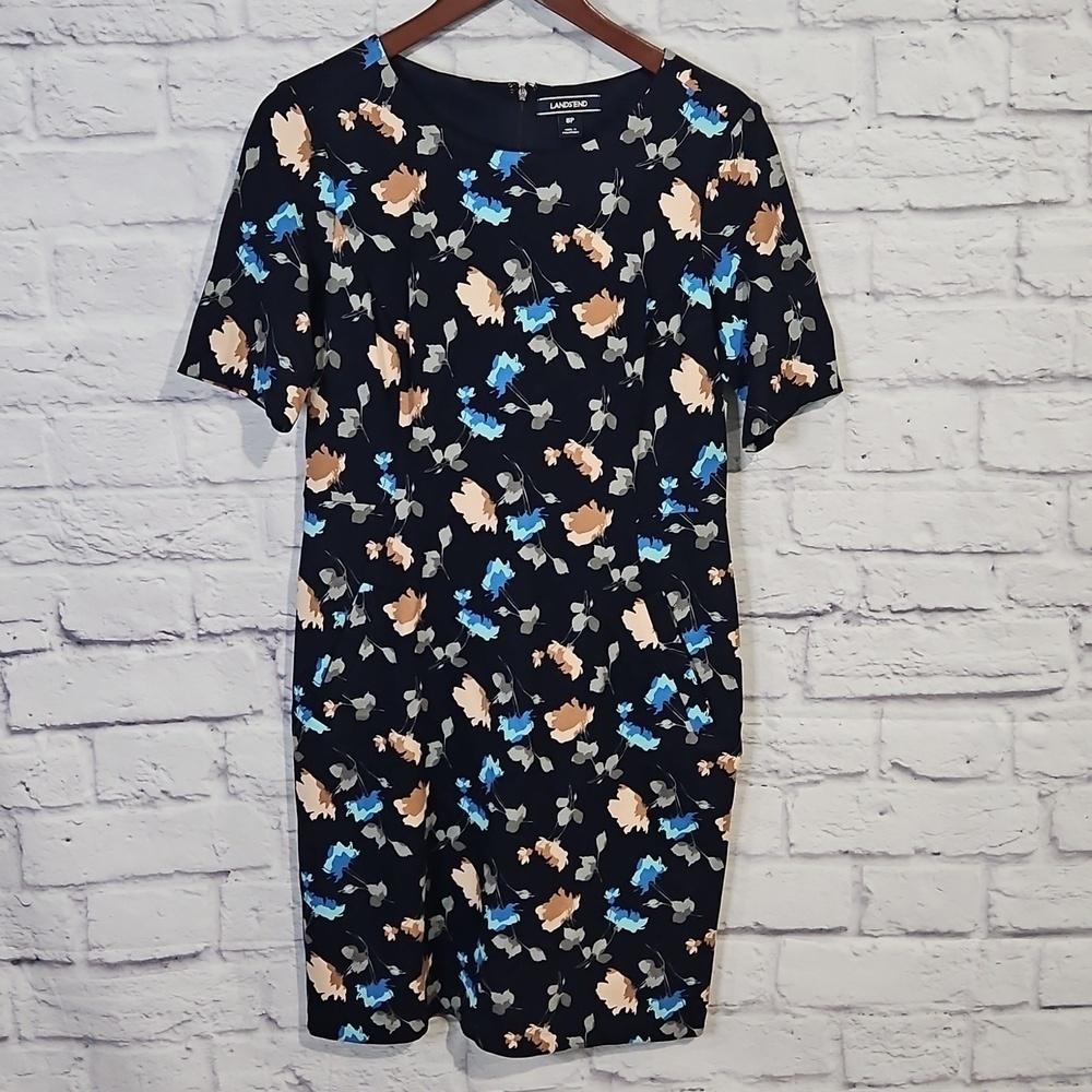 Land's End floral print dress